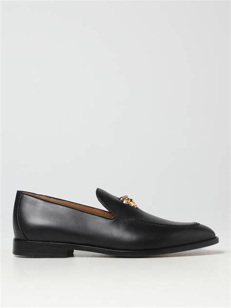 scarpe versace uomo mocassino collection panna intrecciata